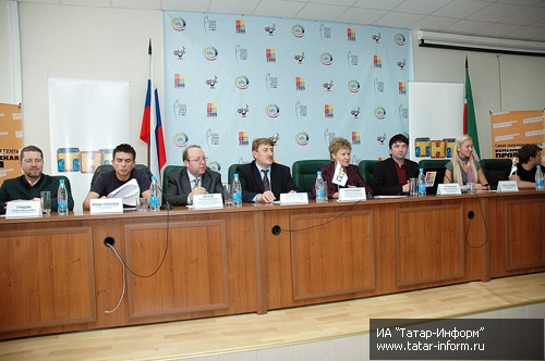 The press conference with participants of the The Youth Train in Kazan